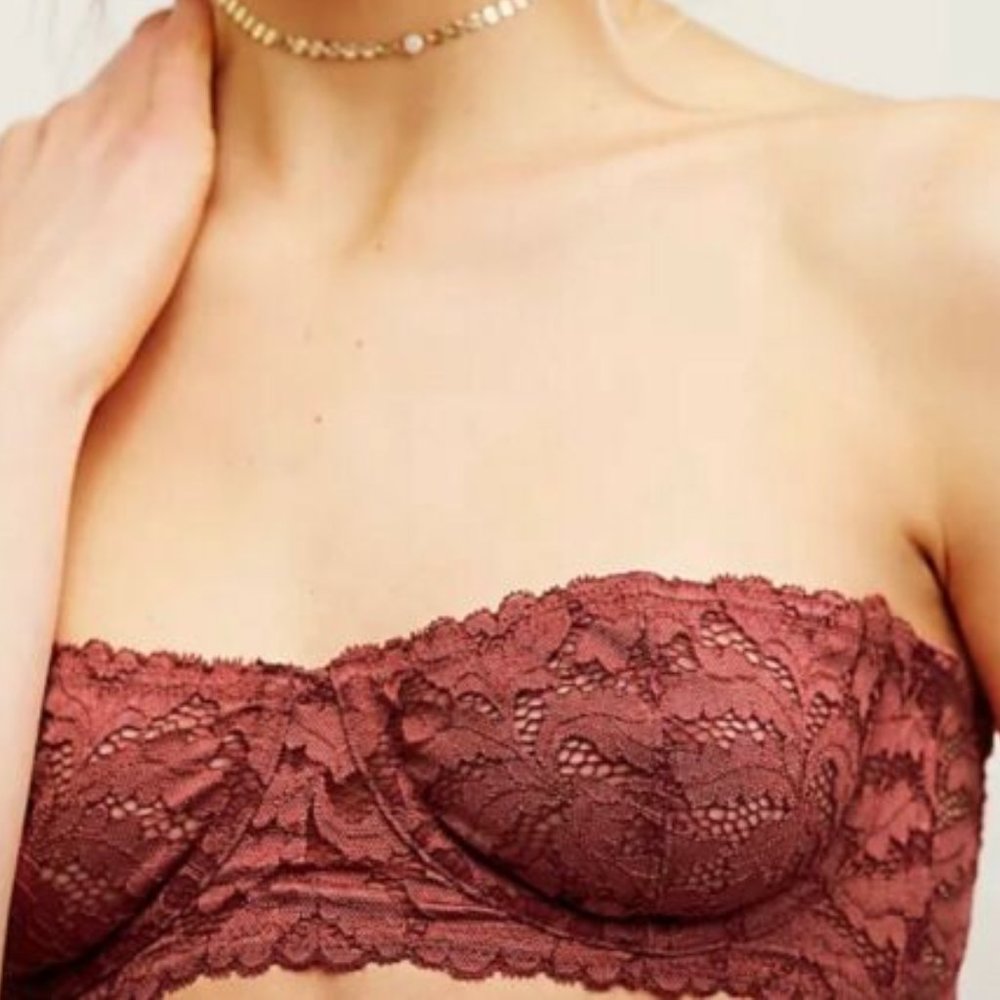 FREE PEOPLE Love Letters Underwire Bra 34C 32DD